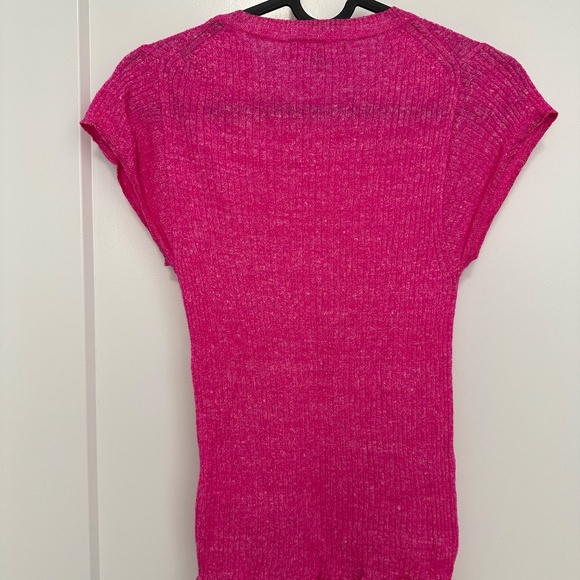 J Crew Merino Linen Cap Sleeve Top, S - Picture 2 of 4